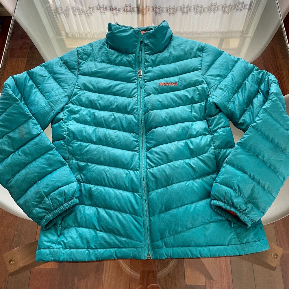 Marmot Teal Puffer Jacket